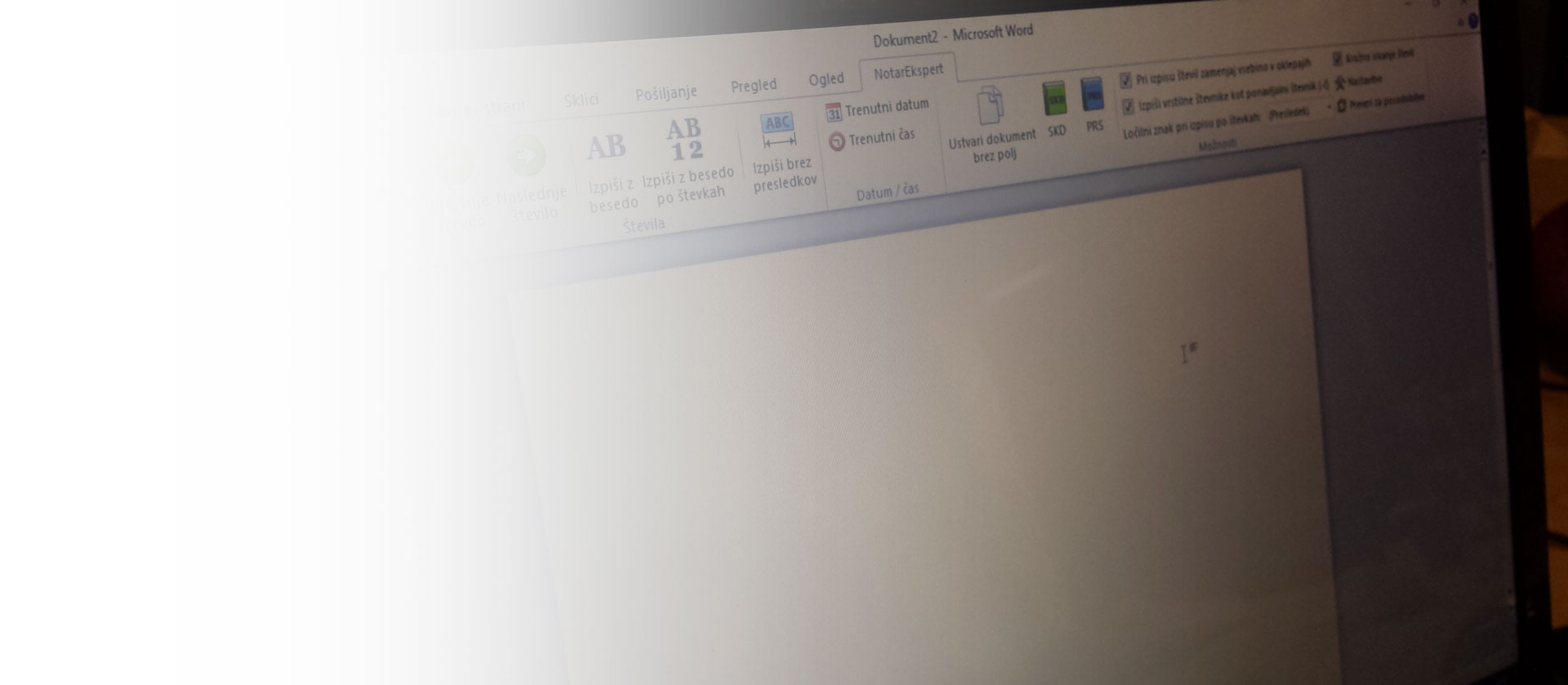 Notar Ekspert zaslonska slika